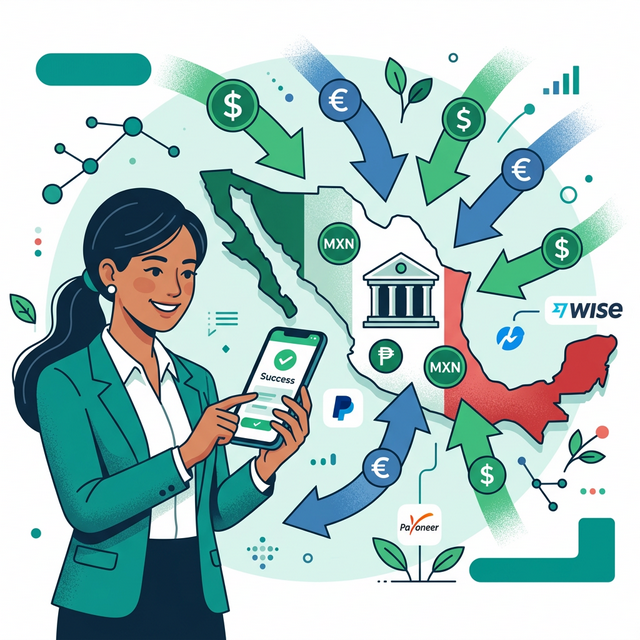 Recibir pagos del extranjero en México — flujos de dinero desde el mundo hacia México con pesos y dólares