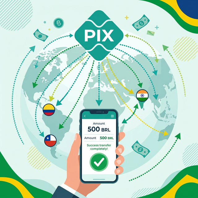 PIX Internacional conectando Brasil con otros países mediante transferencias instantáneas globales