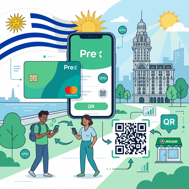 Prex Uruguay — tarjeta Mastercard prepaga con app, giros y pagos QR