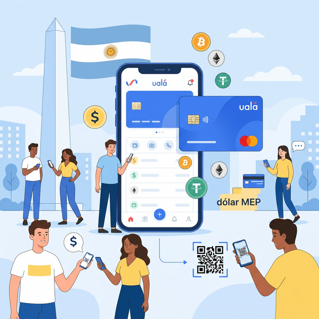 Ualá Argentina — tarjeta Mastercard prepaga azul con app financiera